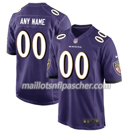 Maillot Baltimore Ravens Custom Pourpre - Homme